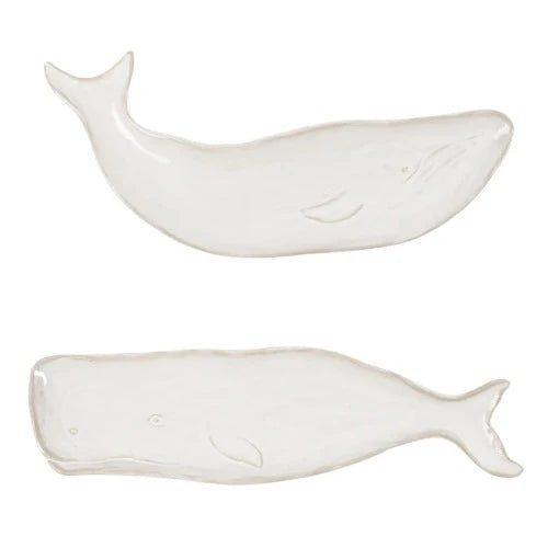 Whale Stoneware Serving Plate Set - 2 pc