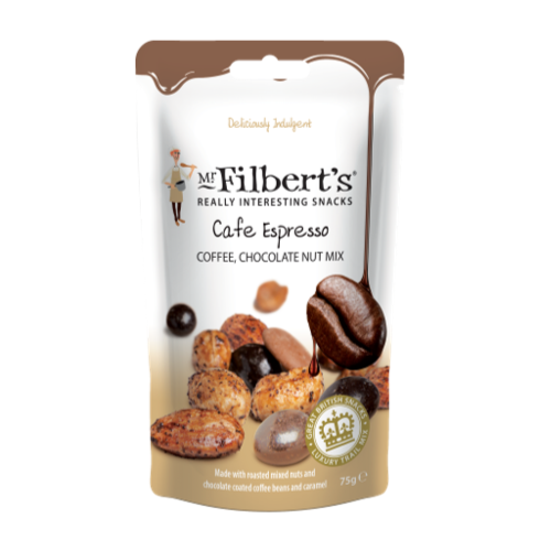 Mr Filbert's Cafe Espresso Coffee and Chocolate Nut Mix