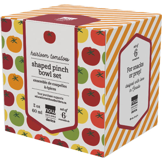Heirloom Tomatoes Pinch Bowls - Set of 6