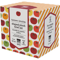 Heirloom Tomatoes Pinch Bowls - Set of 6