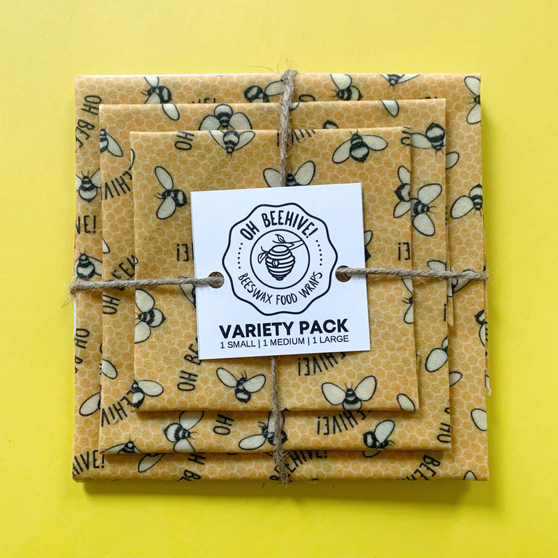 Bees Wax Wrap, Variety 3pc