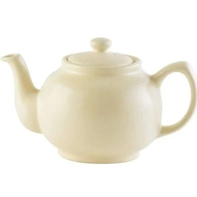 Teapot, Matte Cream