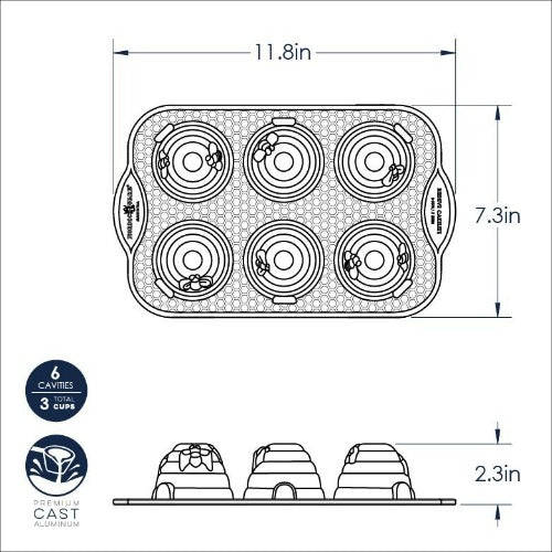 Beehive cakelet pan shop
