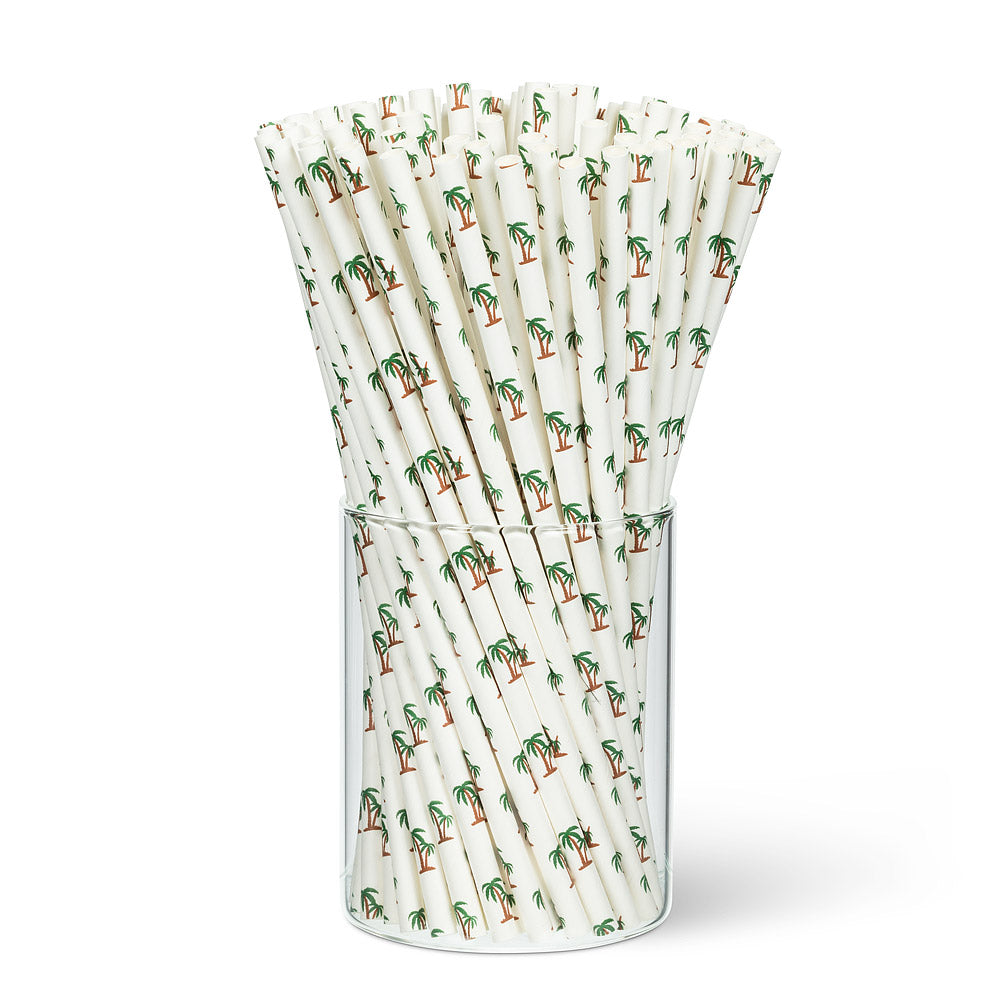 Paper Straws Palm Trees 100pc Pepper Tree Spice Co