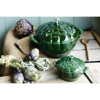 STAUB La Cocotte 3 L Cast Iron Artichoke Cocotte, Basil-Green-3