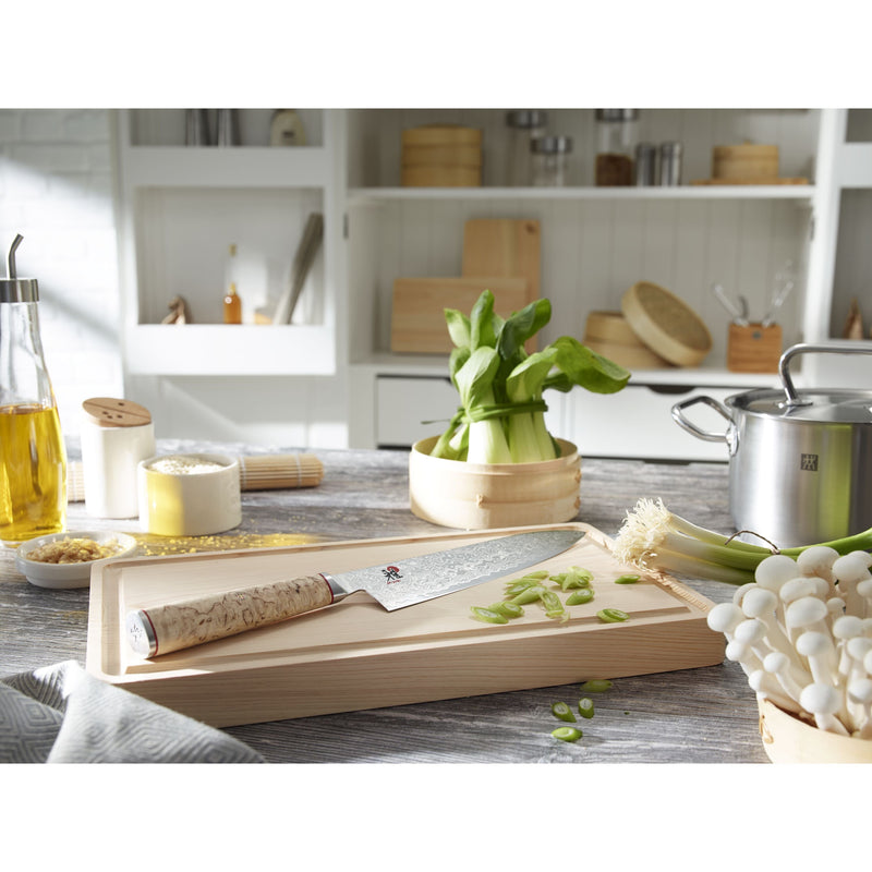 MIYABI 5000 MCD 7 inch Santoku, Brown-1