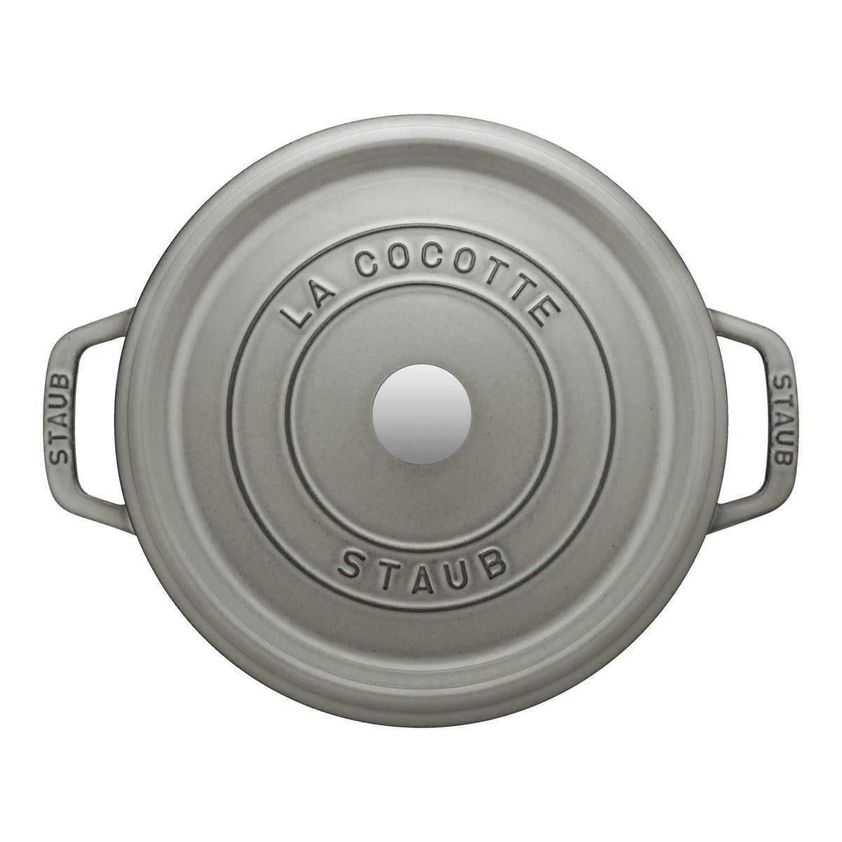 STAUB La Cocotte 3.7 L Cast Iron Round Cocotte, Graphite-Grey