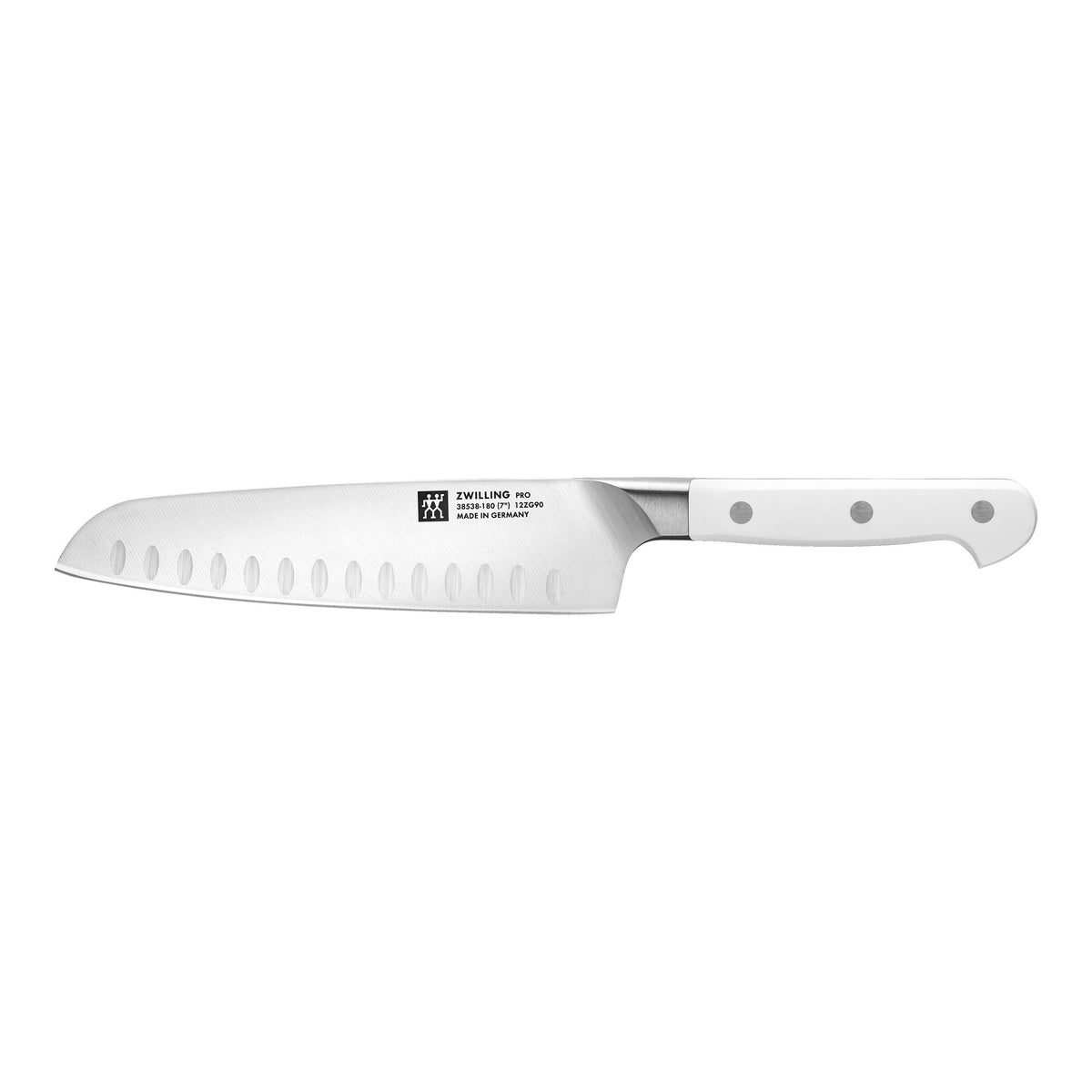 ZWILLING Pro le blanc 7 inch Santoku, White-0