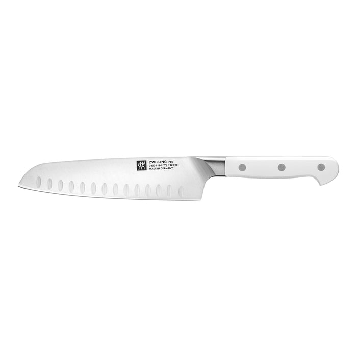 ZWILLING Pro le blanc 7 inch Santoku, White-0