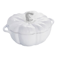 STAUB La Cocotte 3.25 L Cast Iron Pumpkin Cocotte, Pure-White