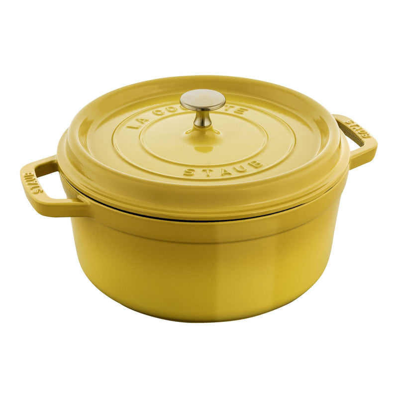 Staub La Cocotte 3.7 L Cast Iron Round Cocotte, Citron-0