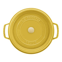 STAUB La Cocotte 6.75 L Cast Iron Round Cocotte, Citron-1