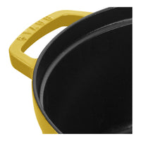 STAUB La Cocotte 6.75 L Cast Iron Round Cocotte, Citron-3