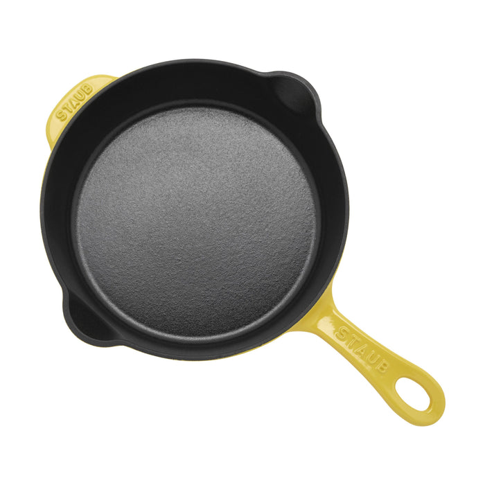STAUB Pans 22 cm / 8.5 inch Cast Iron Traditional Deep Frypan, Citron-1
