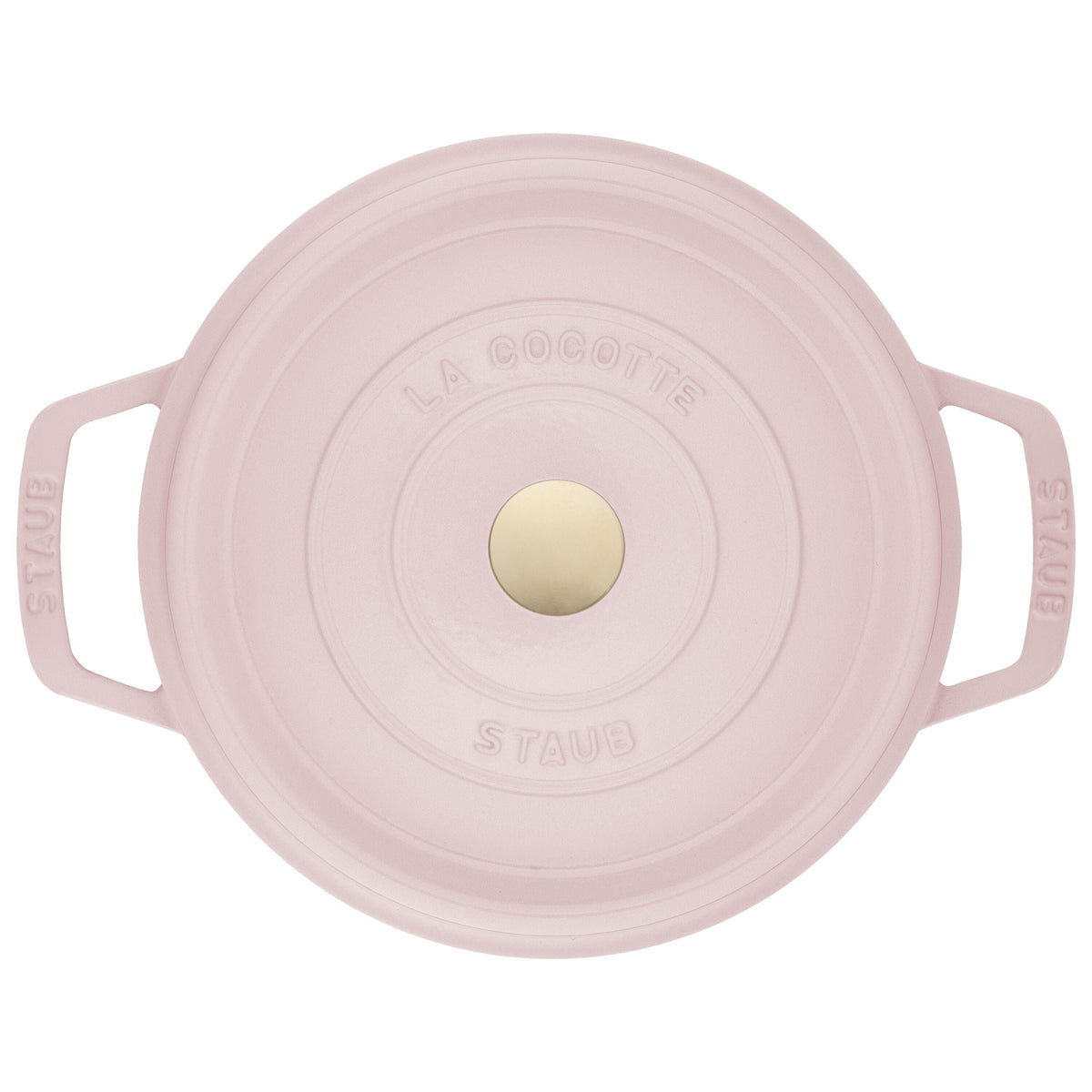STAUB La Cocotte 2.5 L Cast Iron Round Cocotte, Sorbet Rose