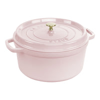STAUB La Cocotte 6.75 L Cast Iron Round Cocotte, Sorbet Rose-0