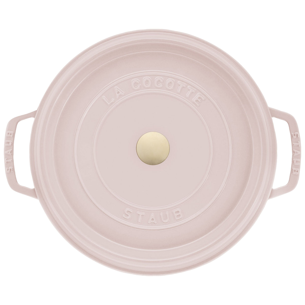 STAUB La Cocotte 6.75 L Cast Iron Round Cocotte, Sorbet Rose