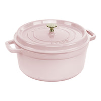 STAUB La Cocotte 5.25 L Cast Iron Round Cocotte, Sorbet Rose-0