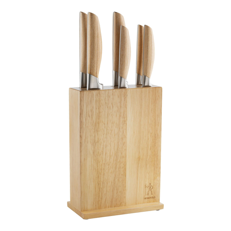HENCKELS Pakka 7 Piece, Knife Block Set, Nature-0