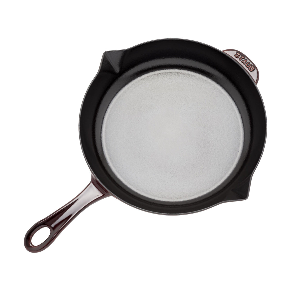 STAUB Pans 26 cm / 10 inch Cast Iron Frying Pan, Grenadine-Red-2