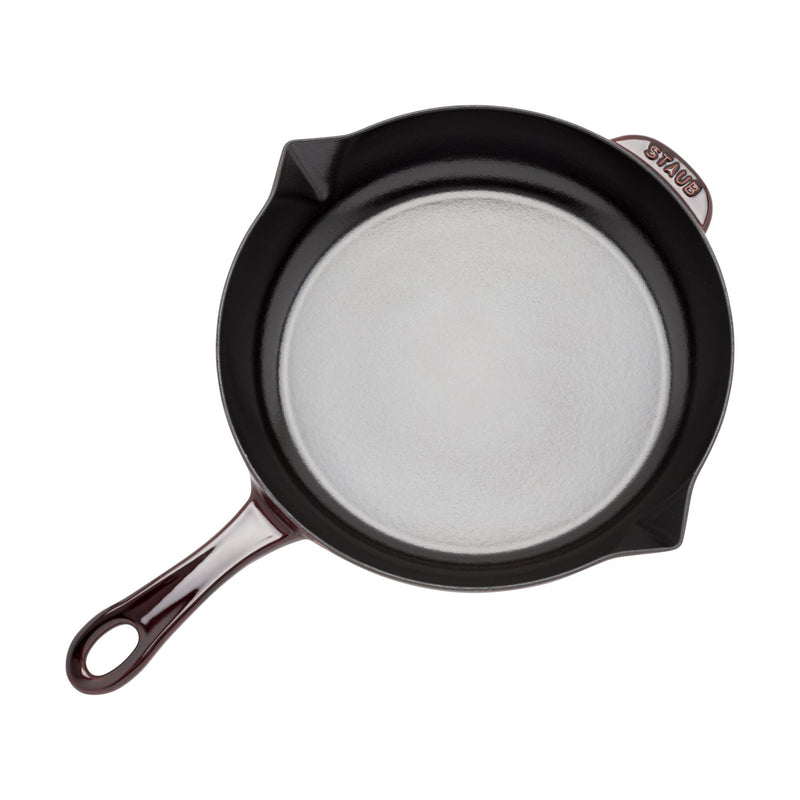 STAUB Pans 26 cm / 10 inch Cast Iron Frying Pan, Grenadine-Red-2