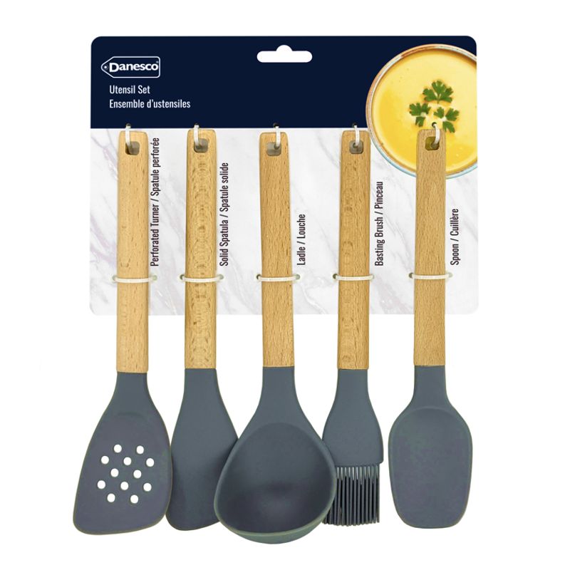 5 pcs Mini Silicone Utensil Set