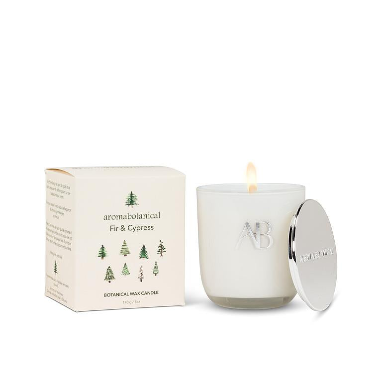 Mini Fir & Cypress Candle 2"D