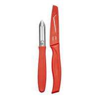 HENCKELS Kitchen Elements 2 Piece, Knife Set, Red-1