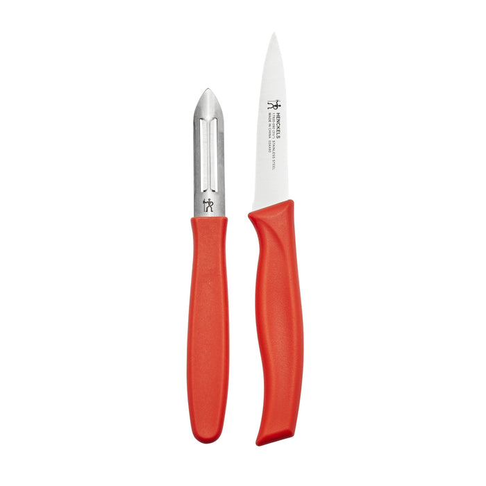 HENCKELS Kitchen Elements 2 Piece, Knife Set, Red-0