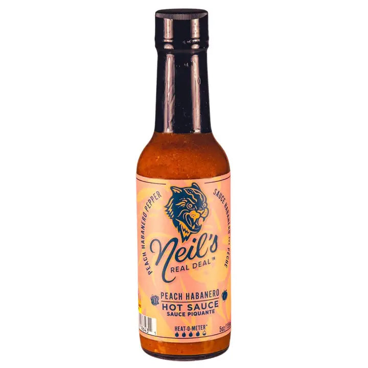 Neil's Real Deal Peach Habanero Hot Sauce, 155ml