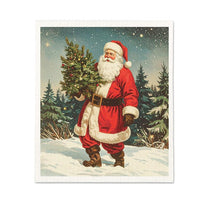 Vintage Santa Dishcloth