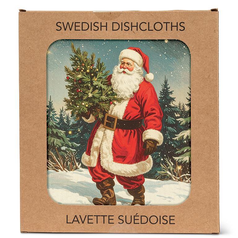 Vintage Santa Dishcloth