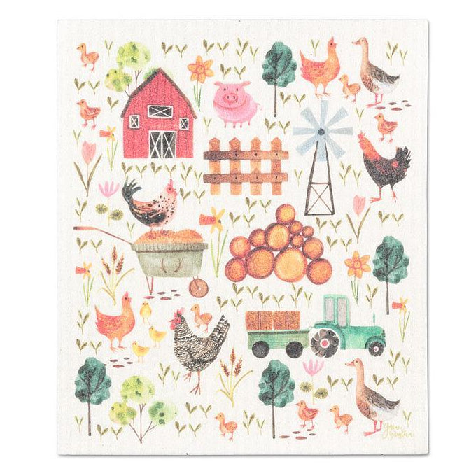 Farmyard Dishcloth