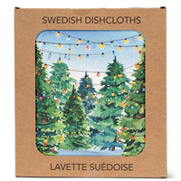 Christmas Tree Lot Dishcloth