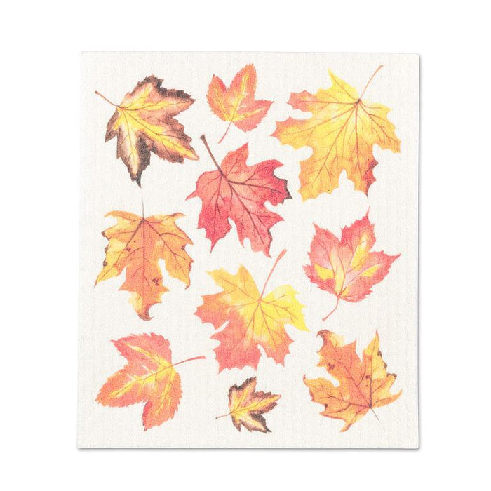 Fall Maple Leaves Dishcloth