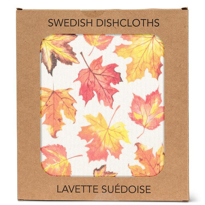 Fall Maple Leaves Dishcloth