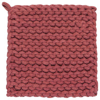 Knit Pot Holders, Assorted Colours