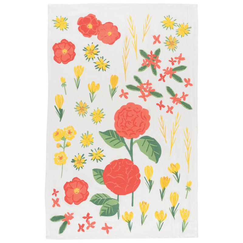 Spring Flower Dishtowels, Set of 3