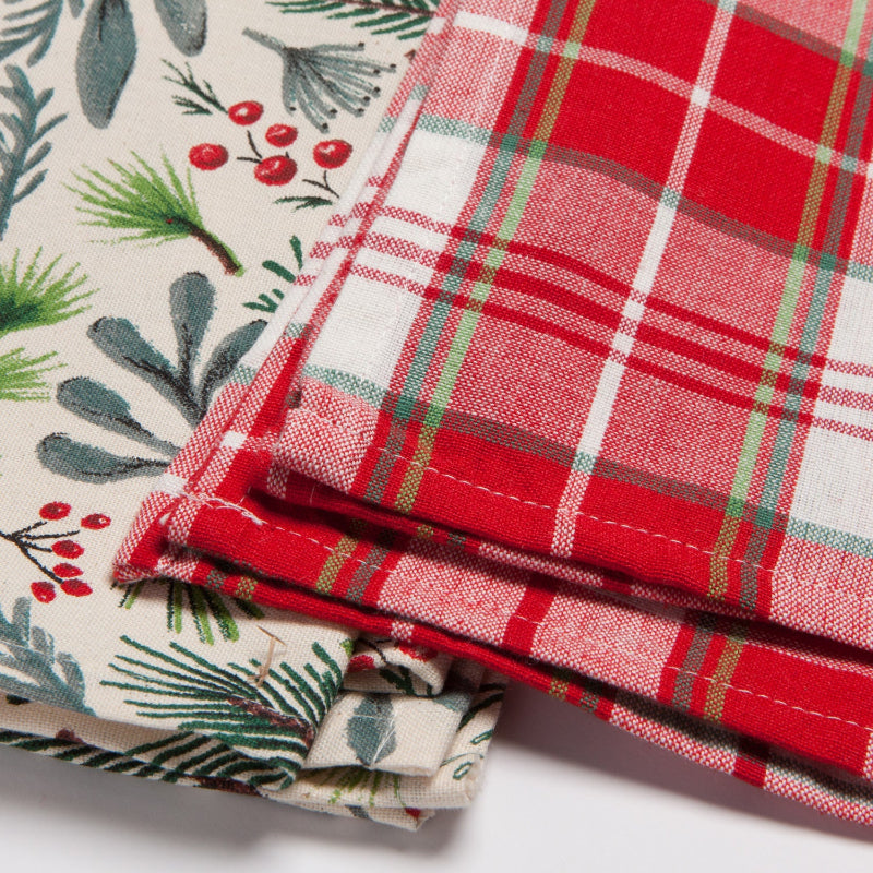 Bough and Berry Dishtowels, Set of 2