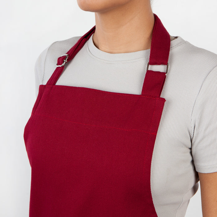 Carmine Red Chef's Apron