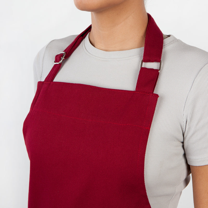 Carmine Red Chef's Apron