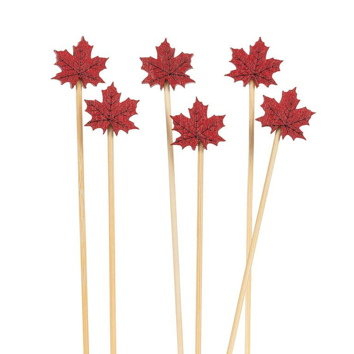 Maple Leaf Canape Pick, 100pcs