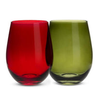 Stemless Wine Glass - Green