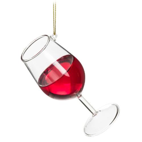 Red Wine Glass Ornament