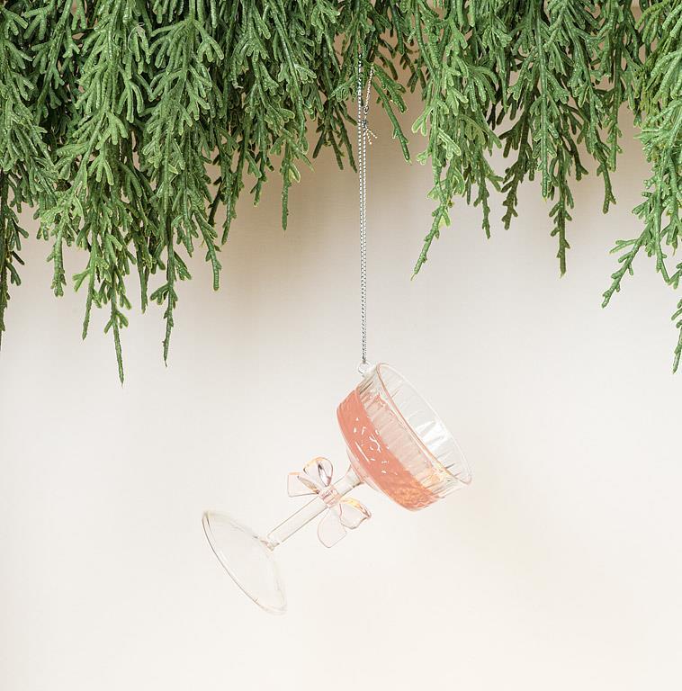 Cocktail with Bow Ornament