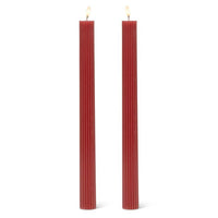 Ridged Taper Candle, 2 Pc.