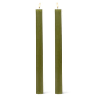 Ridged Taper Candle, 2 Pc.