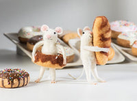 Mouse with Croissant Ornament