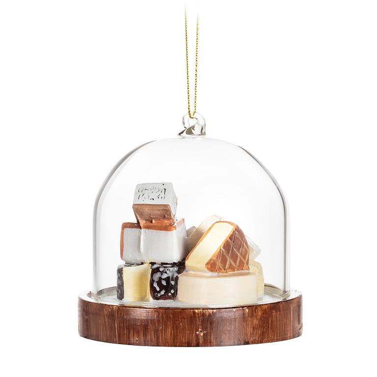 Cheese Board Dome Ornament