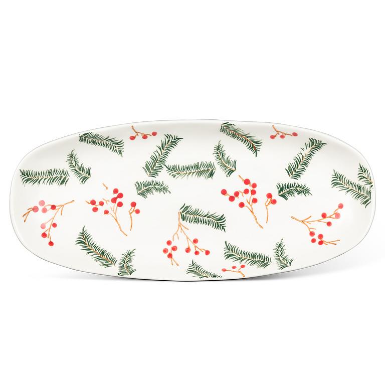 Pine & Berries Oval Platter